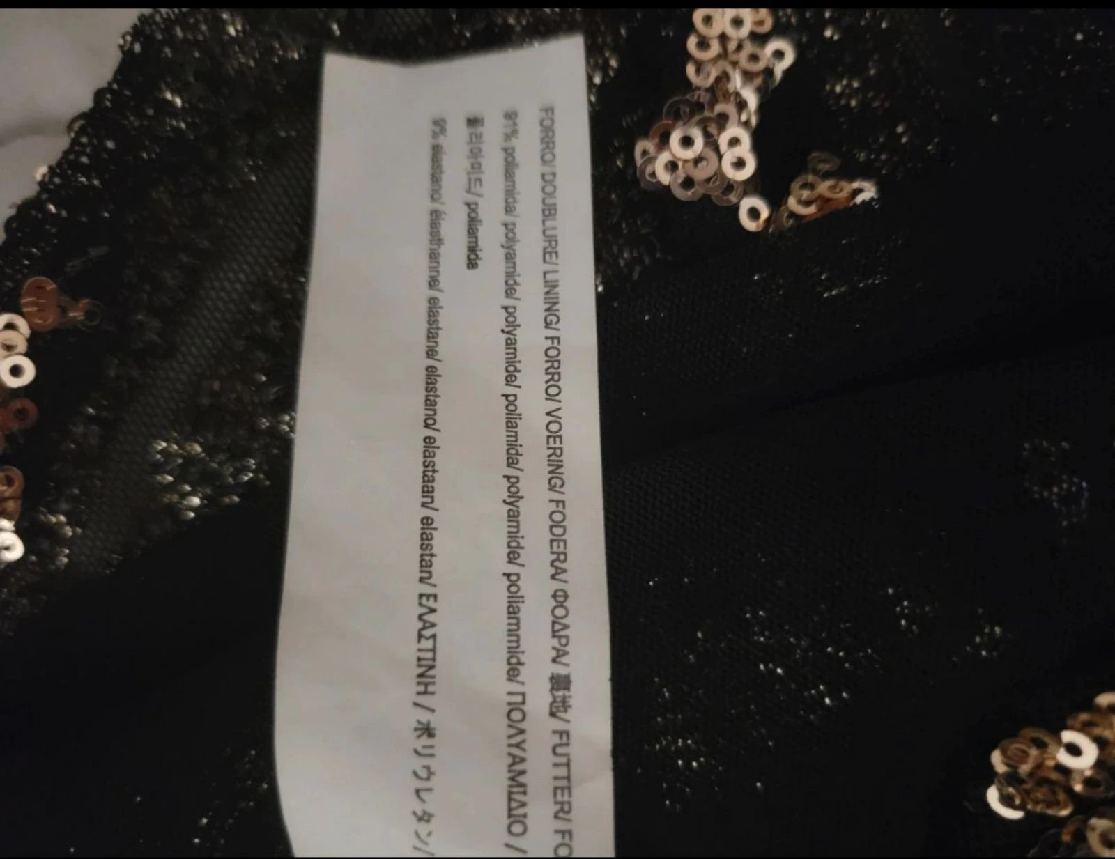 Vestido de festa muito curto com lantejoulas Zara t L – photo 6